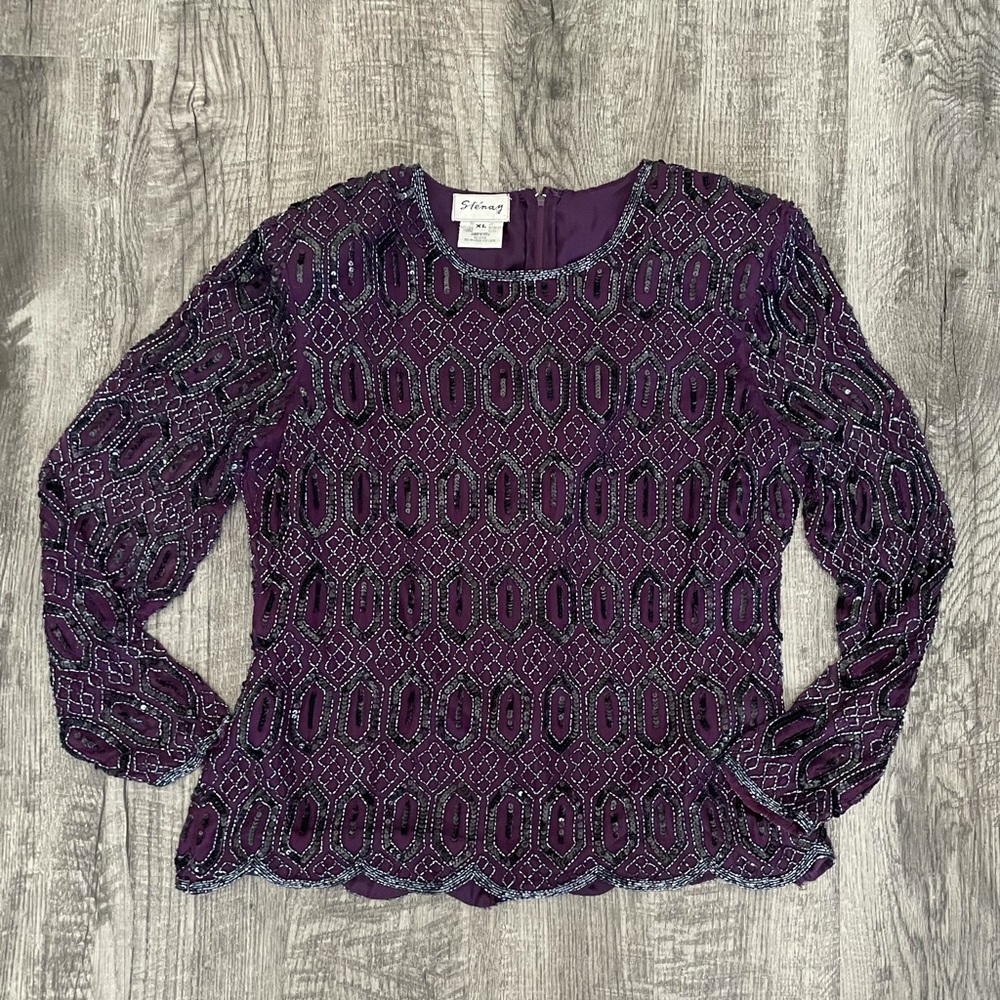 🎉 HP Vintage Stenay Sequin Top